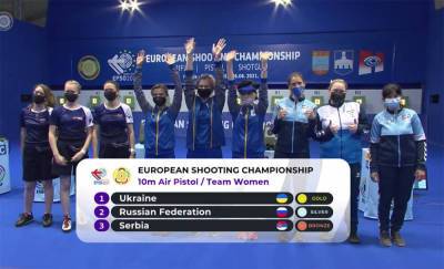 Женская сборная по стрельбе выиграла золото чемпионата Европы