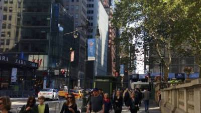 В центре Нью-Йорка начались акции памяти Джорджа Флойда