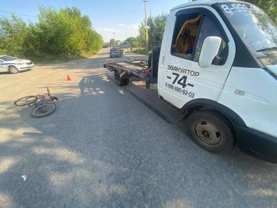 В Челябинске эвакуатор сбил 13-летнего велосипедиста