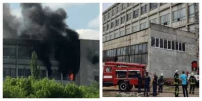 Пожар на заводе в Харькове, внутри оказался человек: кадры и новые подробности