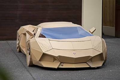 Известный блогер собрал Lamborghini из картона и продал по цене настоящей