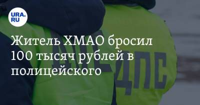 Житель ХМАО бросил 100 тысяч рублей в полицейского. Видео