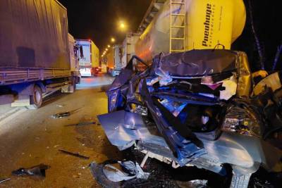На трассе М-5 в Рязани произошла массовая авария с участием грузовиков