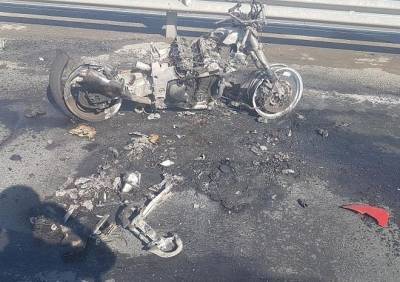 Стали известны подробности аварии с мотоциклом на Солотчинском шоссе
