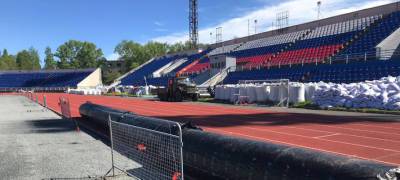 В Карелии реконструируют республиканский стадион «Спартак»