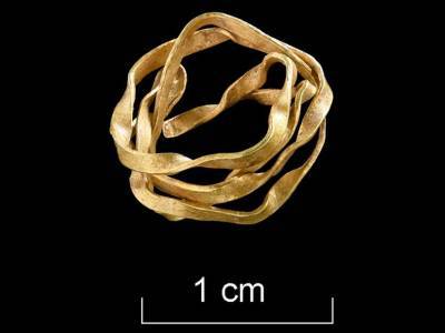 Украшение женщины, жившей в Германии 2,8 тысячи лет назад, сделано из золота, добытого в Британии