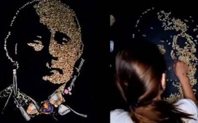 Уфимская художница выложила портрет Путина из человеческих зубов
