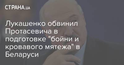 Лукашенко обвинил Протасевича в подготовке "бойни и кровавого мятежа" в Беларуси