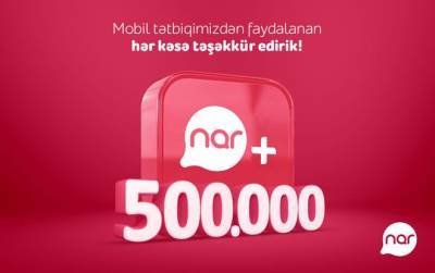 Число загрузок приложения «Nar+» превысило полмиллиона!
