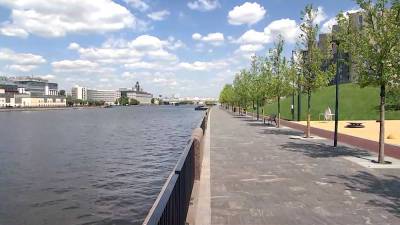 Участок набережной Марка Шагала в Москве готовится к открытию
