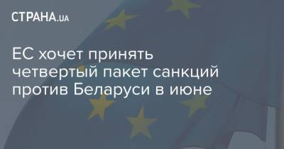 ЕС хочет принять четвертый пакет санкций против Беларуси в июне