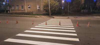 Разметка со стеклошариками появится на отремонтированной дороге в Петрозаводске