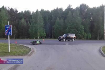 За сутки в Ивановской области три мотоциклиста угодили в ДТП