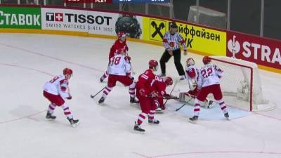 На чемпионате мира по хоккею российская сборная обыграла датчан со счетом 3:0
