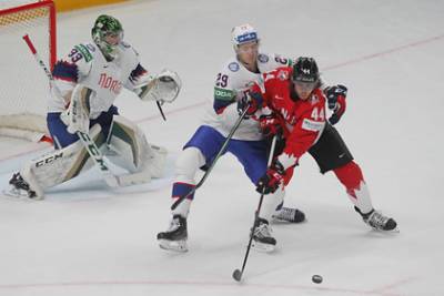 Коннор Браун - Эндрю Манджапан - Первая победа Канады на чемпионате мира по хоккею случилась в четвертом матче - lenta.ru - Норвегия - Канада - Рига - Латвия