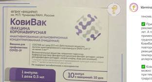 Пользователей соцсети в Кабардино-Балкарии заинтересовала вакцина "КовиВак"