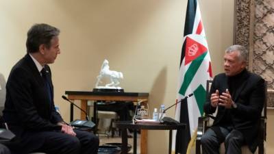 король Абдалла - Энтони Блинкен - Госсекретарь Блинкен завершил поездку на Ближний Восток, посетив Иорданию и Израиль - golos-ameriki.ru - Иордания