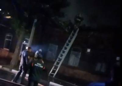 Ночью на улице Кудрявцева произошел пожар