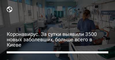 Коронавирус. За сутки выявили 3500 новых заболевших, больше всего в Киеве