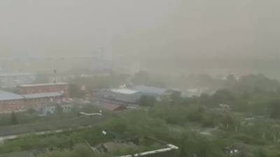 Новости на "России 24". Пыльная буря и град обрушились на Омскую область