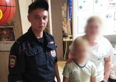 Рязанские полицейские разыскали потерявшегося семилетнего мальчика