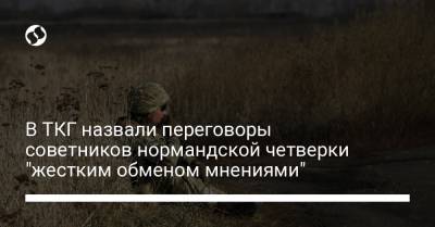 В ТКГ назвали переговоры советников нормандской четверки "жестким обменом мнениями"