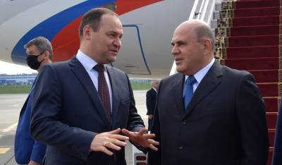 Премьер России Мишустин прилетит в Минск на встречу с Головченко