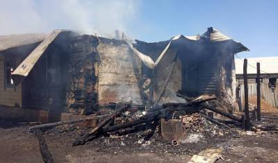 В Башкирии при пожаре погибли мать и ее сын