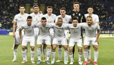 Украина осталась на 24-м месте в рейтинге ФИФА