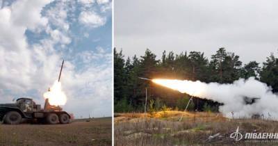 КБ "Южное" провело успешные испытания реактивных снарядов "Тайфун-1" для "Градов" (фото)
