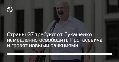 Страны G7 требуют от Лукашенко немедленно освободить Протасевича и грозят новыми санкциями