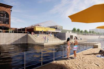 В новом пространстве на Васильевском острове создадут пляж, театр и музей