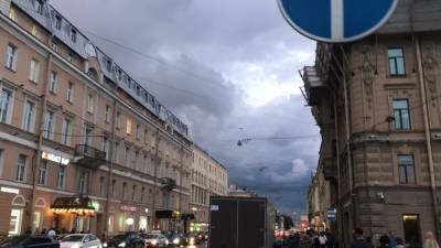 Петербургские синоптики предупредили горожан о дождях с грозами