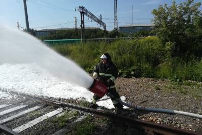 На станции Красноярск ликвидированы 2 условных возгорания