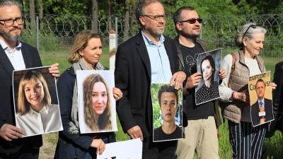 Акция солидарности с белорусскими журналистами
