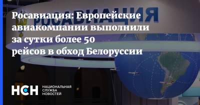 Росавиация: Европейские авиакомпании выполнили за сутки более 50 рейсов в обход Белоруссии
