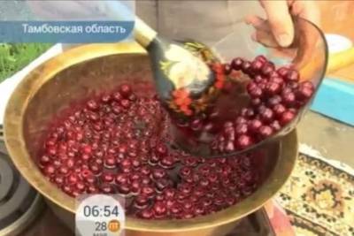 На Первом канале показали сюжет о вишнёвом варенье из Уварова