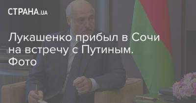 Лукашенко прибыл в Сочи на встречу с Путиным. Фото