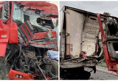 ДТП під Києвом: Зіштовхнулись шість вантажівок