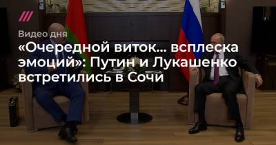 «Очередной виток… всплеска эмоций»: Путин и Лукашенко встретились в Сочи