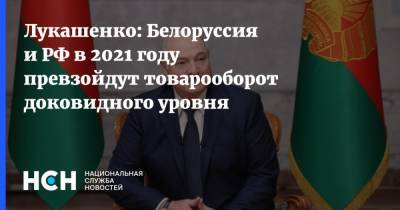 Лукашенко: Белоруссия и РФ в 2021 году превзойдут товарооборот доковидного уровня