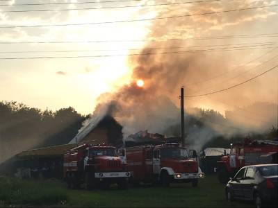 В Касимовском районе сгорел жилой дом