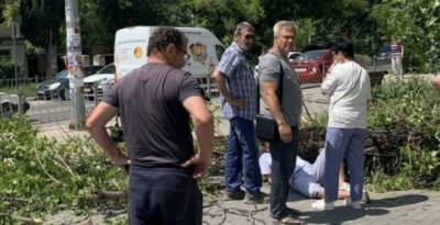 В Севастополе на мужчину упал внезапно рухнувший тополь