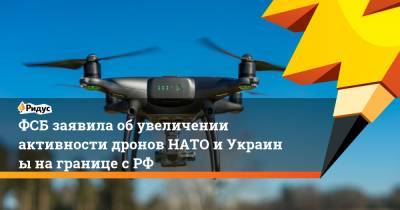 ФСБ заявила обувеличении активности дронов НАТО иУкраины награнице сРФ