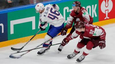 Латвия по буллитам проиграла Норвегии на чемпионате мира по хоккею