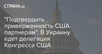 "Подтвердить приверженность США партнерам". В Украину едет делегация Конгресса США