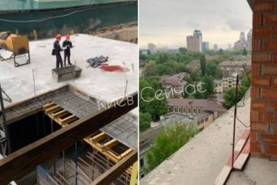 На стройке в Киеве парень упал с 13-го этажа