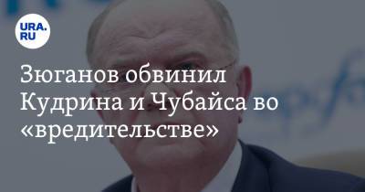 Зюганов обвинил Кудрина и Чубайса во «вредительстве». И призвал к их отставке