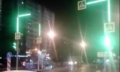 На Московском тракте на светофоре появилась светодиодная подсветка