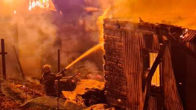 Крупный пожар в Забайкалье: сгорело административное здание